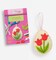 DIY Artcraft White Egg Easter Tulips Spring Kids Felt Ornament Sewing Kit